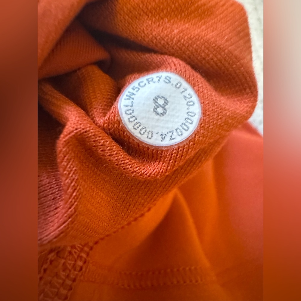 lululemon Wunder Train Orange Leggings - Picture 4 of 4